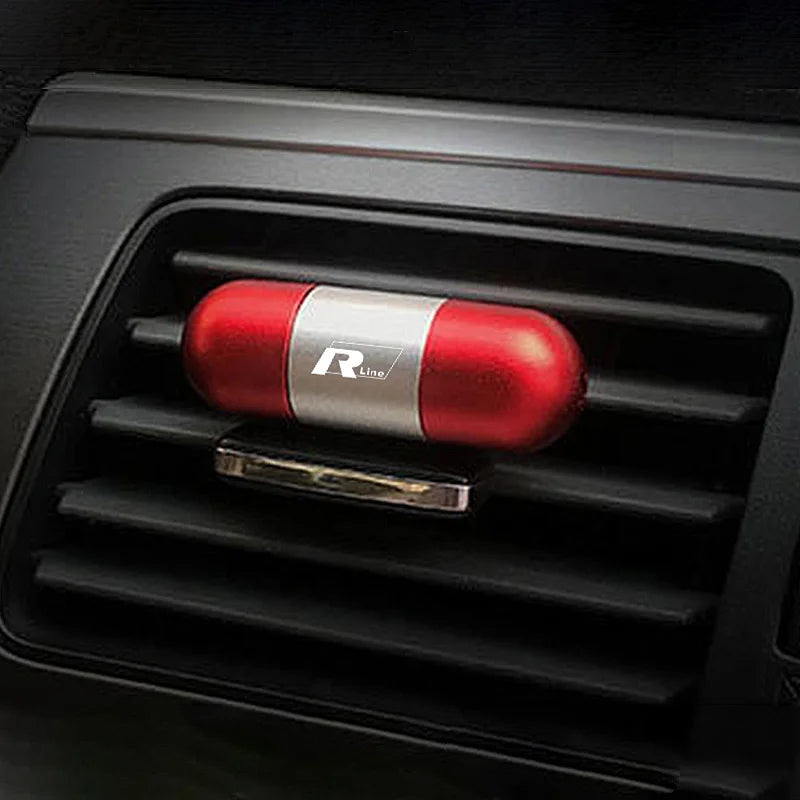 Car Air Vents Aromatherapy Tablets Perfume Air Conditioning Vent For Volkswagen VW R RLine GLI Golf GTD GTI Jetta Polo TSI CC