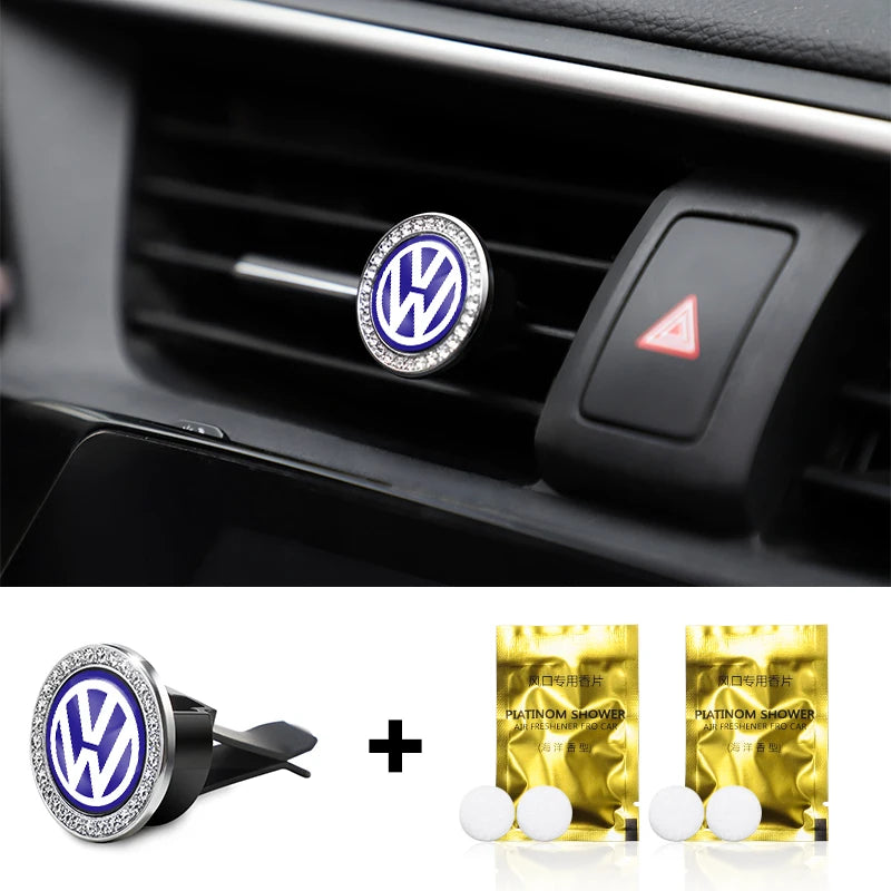 1Pcs Air Outlet Aromatherapy Clip Car Solid Perfume Freshener For Volkswagen Tiguan GTI Polo T5 Golf Scirocco R-Line R Magotan