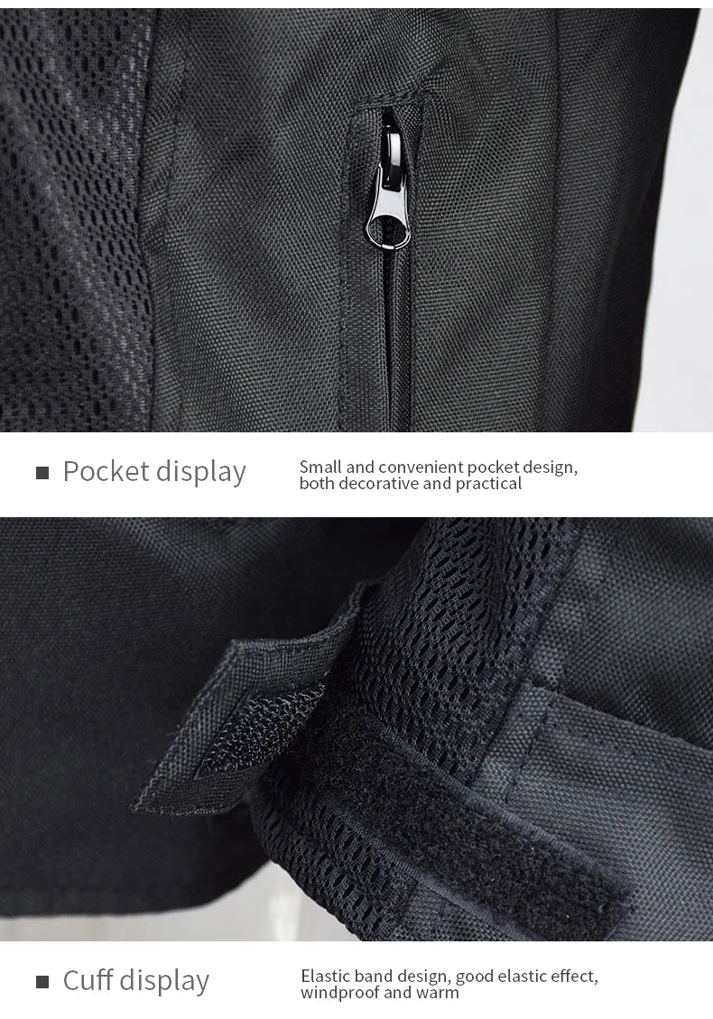Vemar Summer Men Motorcycle Jacket Motocross Protective Gear Jacket Coat Male Racing Reflective Oxford Clothing Motorbike Jacket