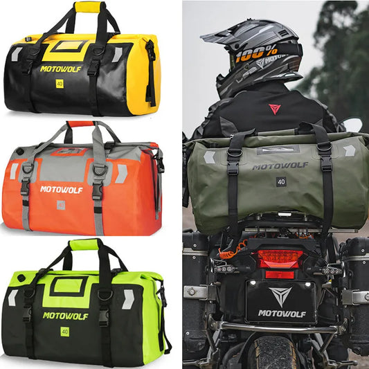 Waterproof Motorcycle Bag For K-TM 1290 BMW Yamaha 40/66L Large Capacity Outing Storage Package Moto Luggage Tailpack