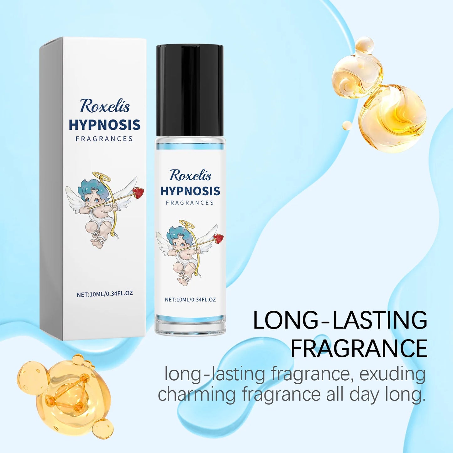 Roxelis Men's pheromone perfume fresh fragrance keep fragrance with you couple dating exudes charm men's niche perfume