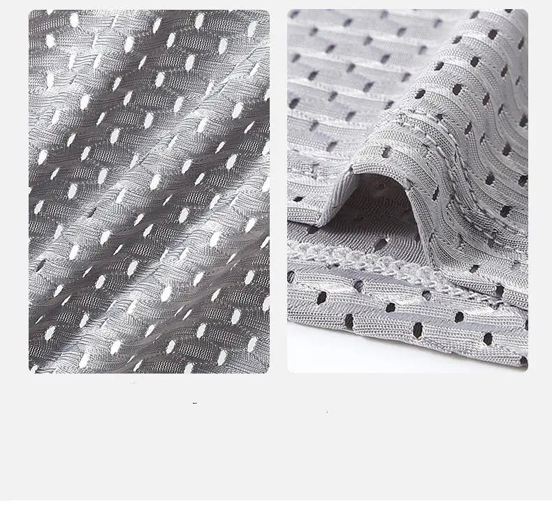 Breathable Mesh Youth Boxer Shorts Letter Print Belt Mens Underwear UltraThin Quick Drying Underpants Seamless Male Boxer Briefs