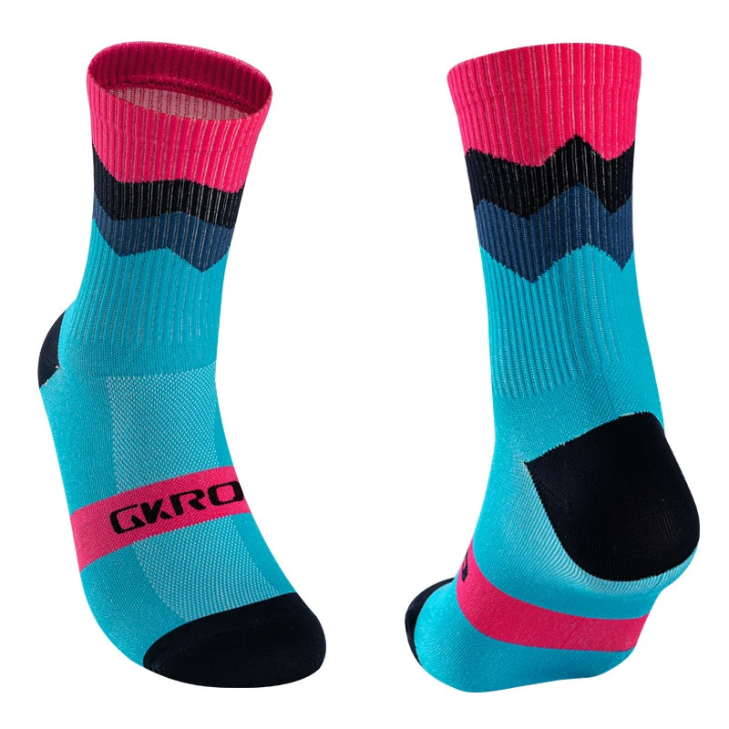 Men Cycling Socks Professional Road Mtb Bike Women Compression Racing Outdoor Unisex Sports