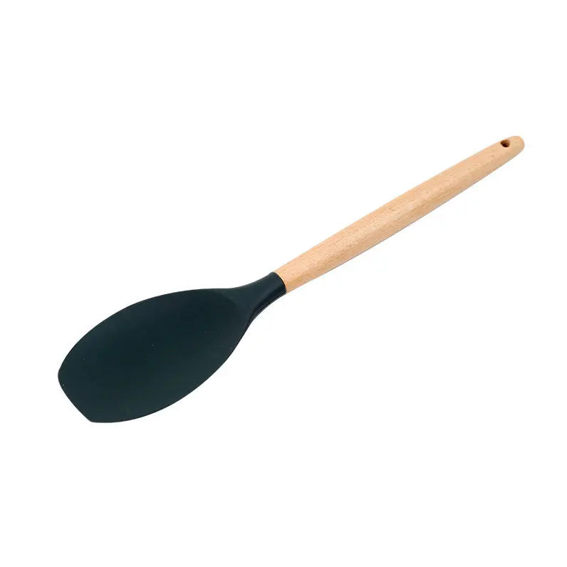 34-piece set of silicone shovel high-temperature-resistant household stir-frying shovel pot shovel kitchenware set soup spoon