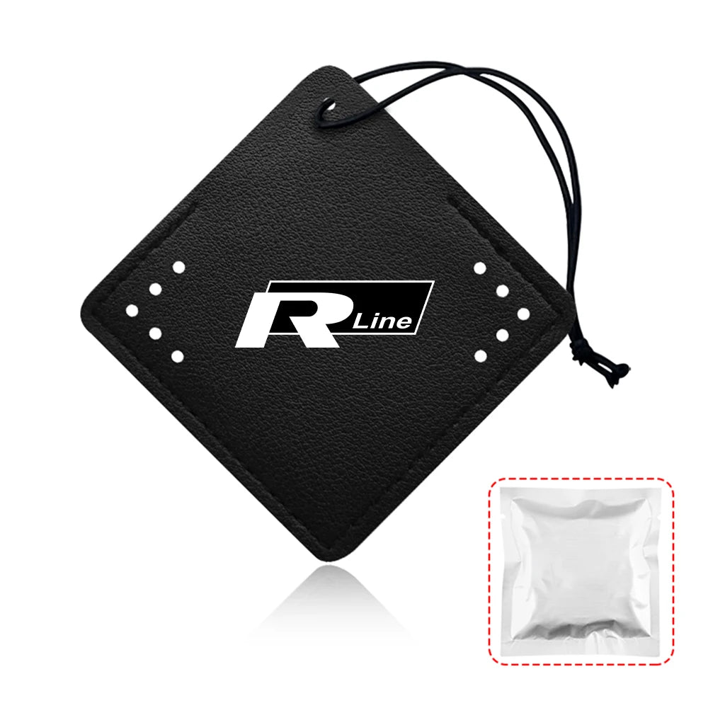 Car Air Freshener Rearview Mirror Pendant Aromatherapy Sachet For Volkswagen VW Polo GTI Bora Rline Jetta Golf 7 8 Tharu Tiguan