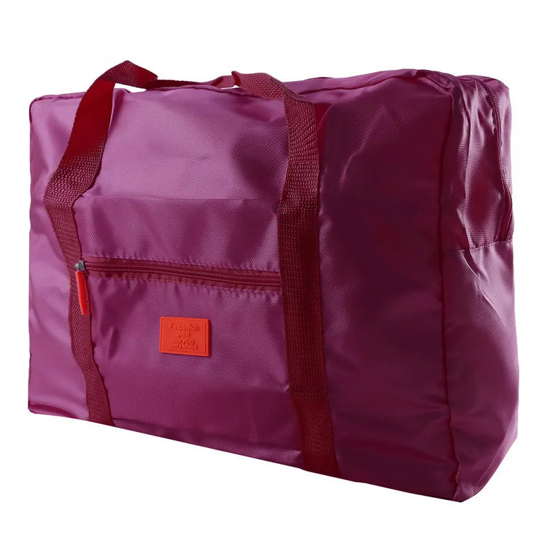 Fashion Folding Travel Bag Women Travel Weekend Overnight Bags Large Capacity Hand Luggage Tote Duffel Accessor Supplies