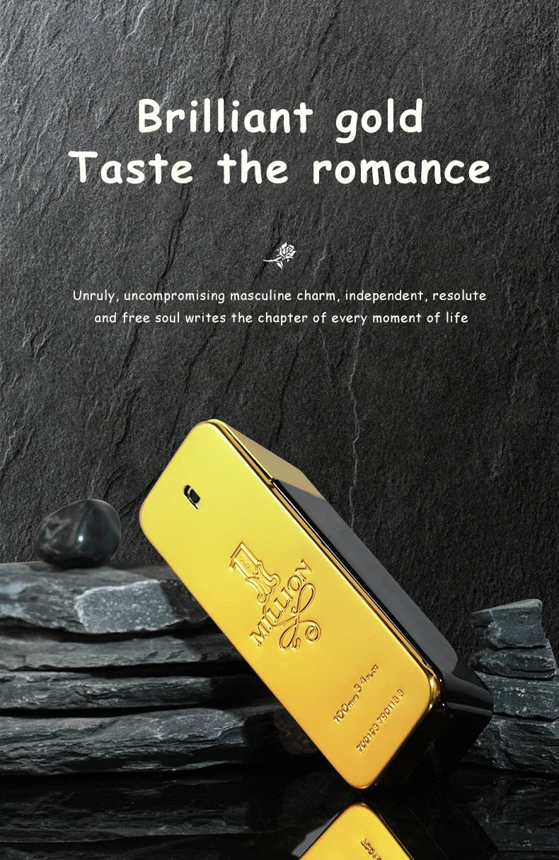 100ml Original Perfume Hombre Oil Body Spray Eau De Parfum Gift Million Gold Cologne Deodorants Lasting Strong Masculine Men