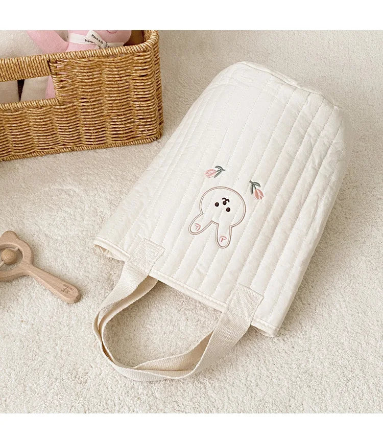Baby Diaper Nappy Bag Quilted Stroller Bag for Mommy Portable Pram Handbags Mom Baby Item Organizer
