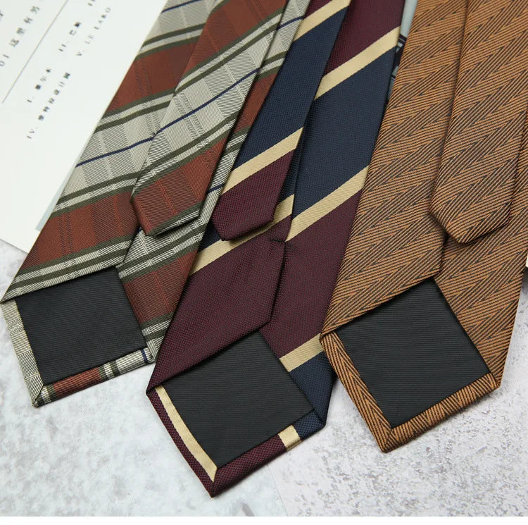 Tie Gravatas Fashion Wholesale Woven 8 cm Striped Necktie Wedding Accessories Blue Man Dot Fit Group Party Office Neck Ties