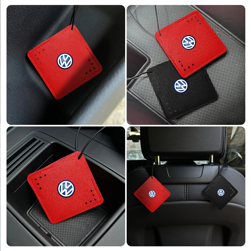 Car Air Freshener Rearview Mirror Pendant Aromatherapy Sachet For Volkswagen VW Polo GTI Bora Rline Jetta Golf 7 8 Tharu Tiguan