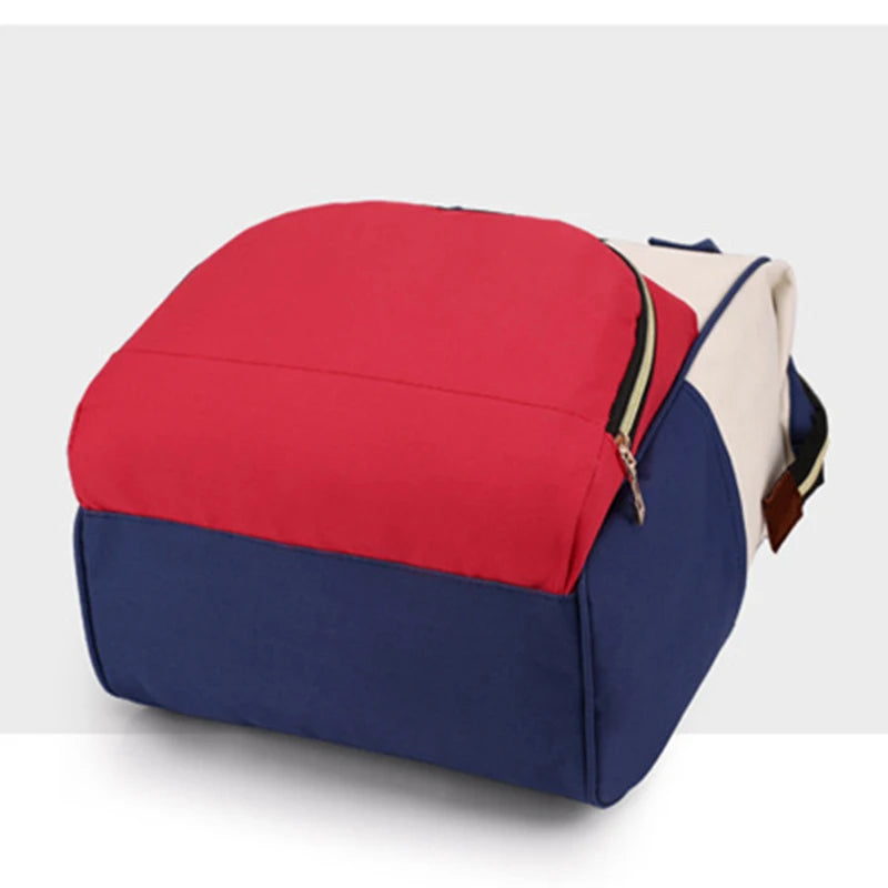 Large Capacity Canvas Mummy Bag Multifunctional Baby Bottle Thermal Insulation Travel Storage Bag Fashion Mummy Bag Hanging Bag