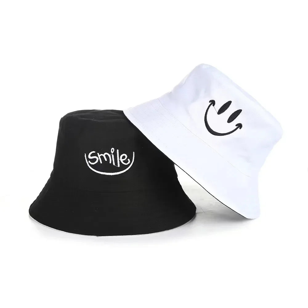 Double-sided Wear Bucket Hats for Men Women Japanese Graffiti Letter Outdoor Sun Caps Unisex Wide Brim Foldable Fisherman Gorrs