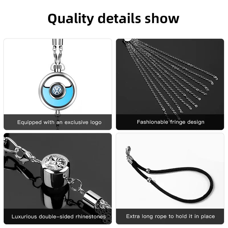 Car Air Freshener Hanging Pendant Rearview Mirror Fragrance Ornament For VW Polo Passat Touran Tiguan Golf Jetta GTI Transporter