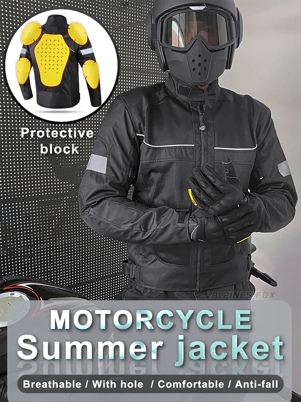 Vemar Summer Men Motorcycle Jacket Motocross Protective Gear Jacket Coat Male Racing Reflective Oxford Clothing Motorbike Jacket