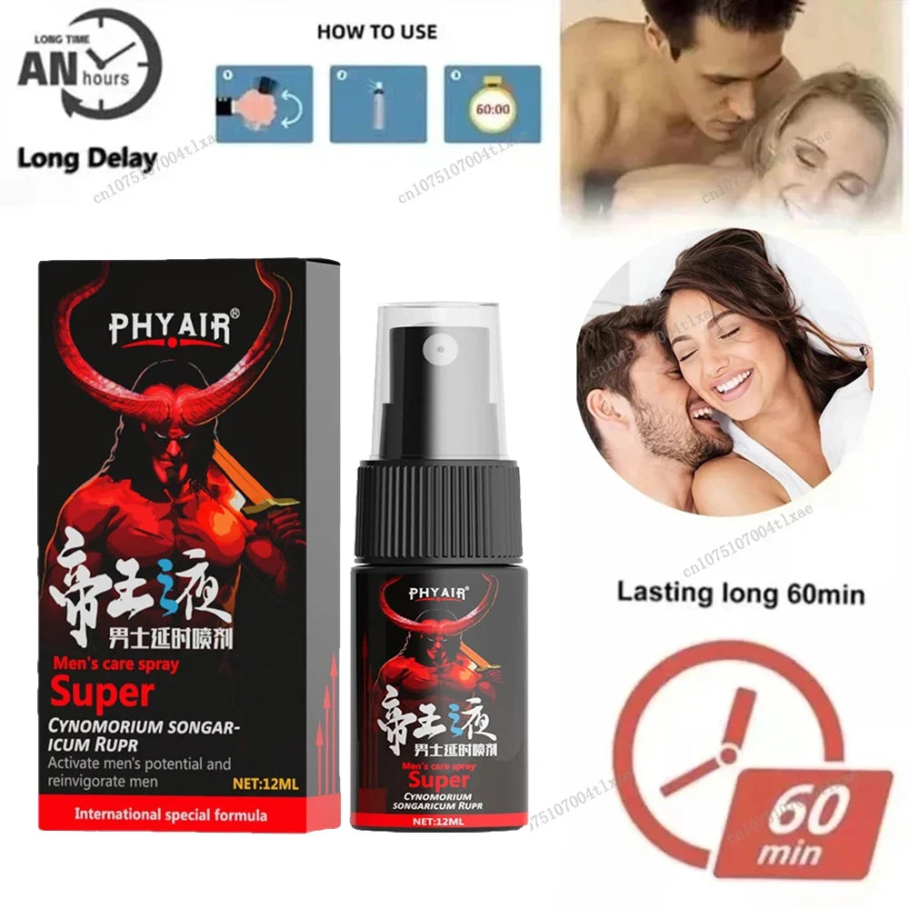 Men's delay time spray