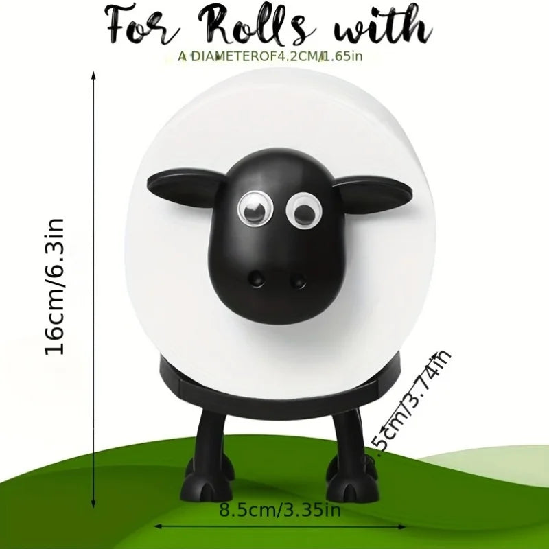 Cute Sheep Dog Shape Toilet Tissue Rack Free Standing Storage Roll Paper Holder Animal Shape Decorative Toilet Paper Racks 2025