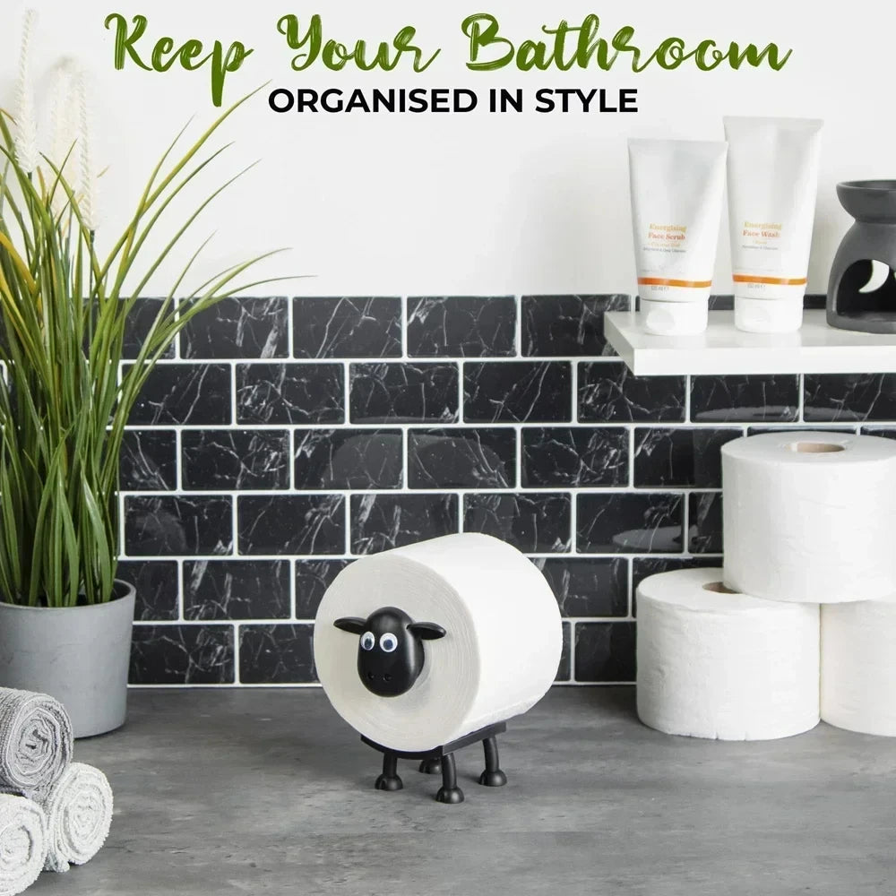 Cute Sheep Dog Shape Toilet Tissue Rack Free Standing Storage Roll Paper Holder Animal Shape Decorative Toilet Paper Racks 2025