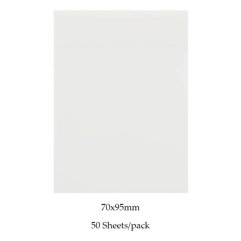 MOHAMM 50/100 Sheets Transparent Waterproof Posted It Sticky Note Pads Notepads Posits for School Stationery Office Supplies