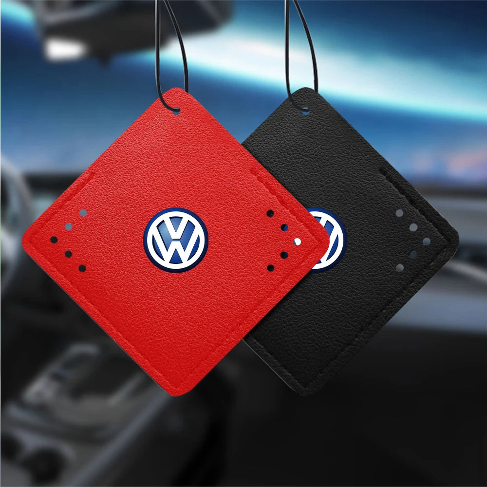 Car Air Freshener Rearview Mirror Pendant Aromatherapy Sachet For Volkswagen VW Polo GTI Bora Rline Jetta Golf 7 8 Tharu Tiguan