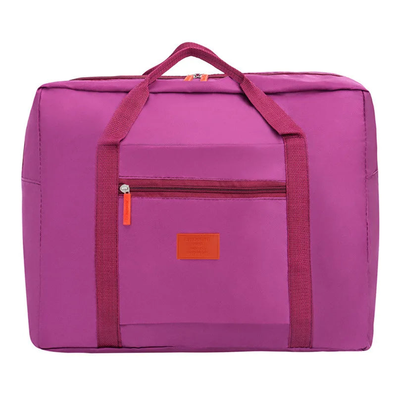 Fashion Folding Travel Bag Women Travel Weekend Overnight Bags Large Capacity Hand Luggage Tote Duffel Accessor Supplies