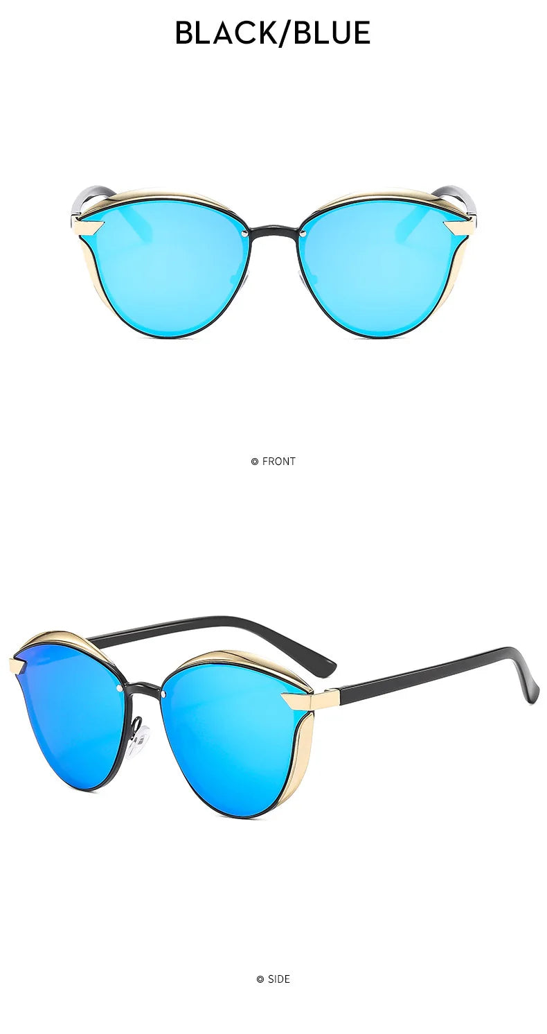 New Style Polarized Sunglasses For Women Catmore Round Sun Glass Ladies Woman Eyewear Accessory UVAB Protection