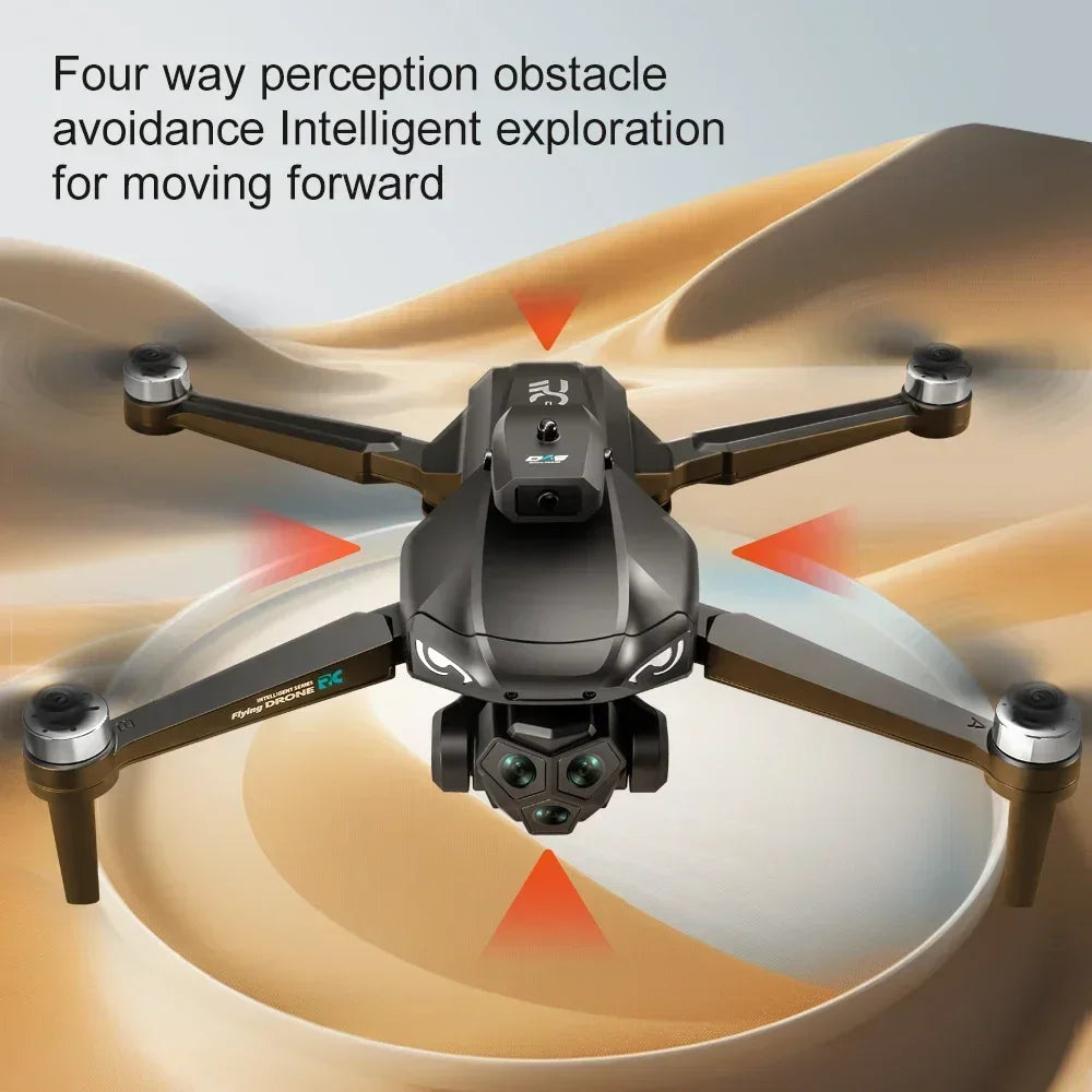 2025 New M33 RC Drone 4K Professinal With Wide Angle Triple HD Camera Foldable RC Helicopter WIFI FPV Height Hold Apron Sell