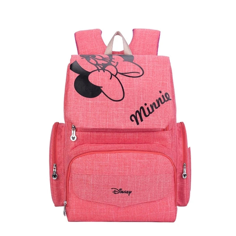 Disney Mickey Original New Diaper Bag Backpack Cartoon Baby Bag Large Capacity Baby Diaper Bag Multi Functional High Quality
