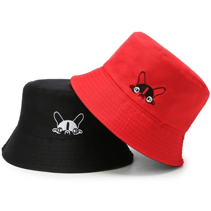 Double-sided Wear Bucket Hats for Men Women Japanese Graffiti Letter Outdoor Sun Caps Unisex Wide Brim Foldable Fisherman Gorrs