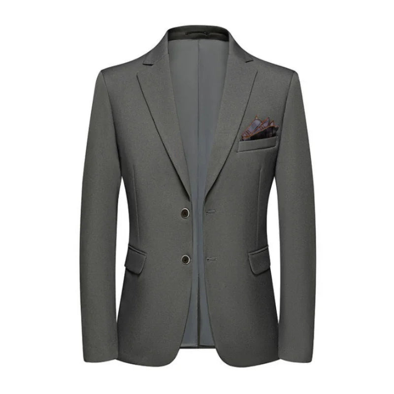 2025 Men's Slim Fit Business Casual Blazer High Quality Fashion All-in-One Banquet Korean Style Handsome Trend for All Seasons