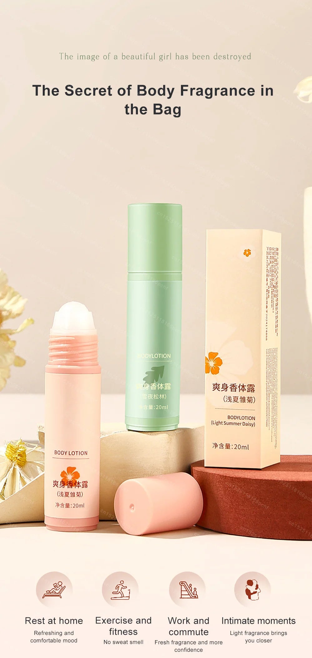 Portable Solid Perfume Stick Fragrances Women Men Solid Balm Mild Long Lasting Aroma Deodorant Fragrance Body Antiperspirant