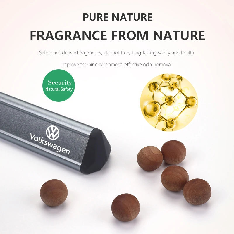 For Volkswagen VW Car Aroma Diffuser Air Fresheners Vent Perfume Fragrance Passat Golf 4 5 6 Tiguan Polo Scirocco Jetta CC