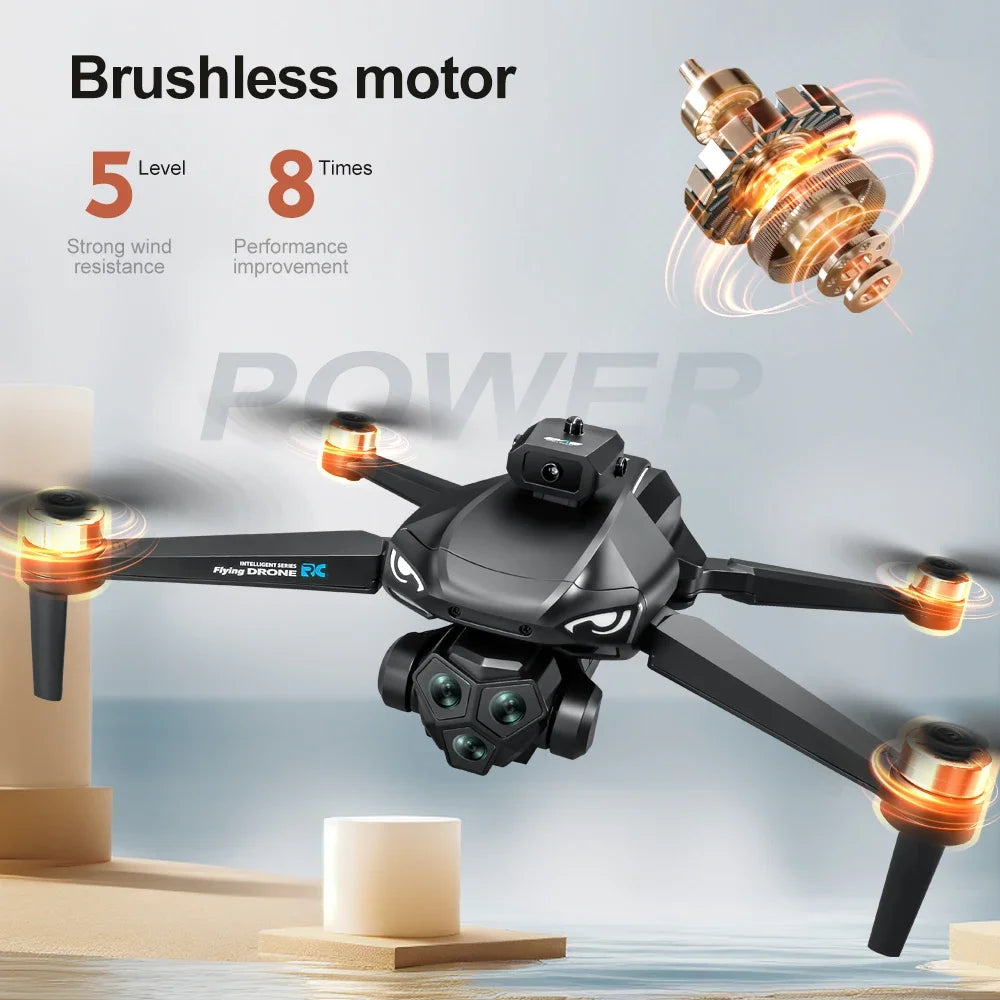 2025 New M33 RC Drone 4K Professinal With Wide Angle Triple HD Camera Foldable RC Helicopter WIFI FPV Height Hold Apron Sell