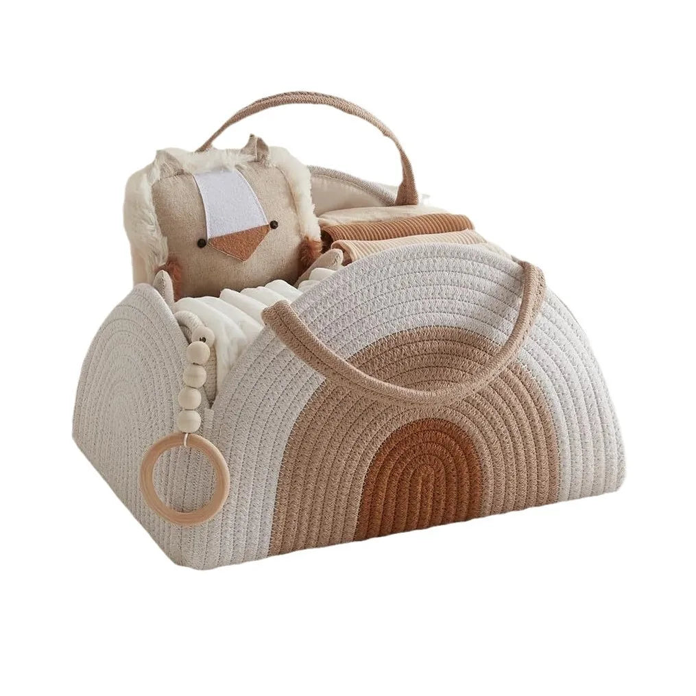 Baby Multifunctional Diaper Organizer Bag Folding Portable Stackers & Caddies High Capacity Storage for Baby Things mommy bags