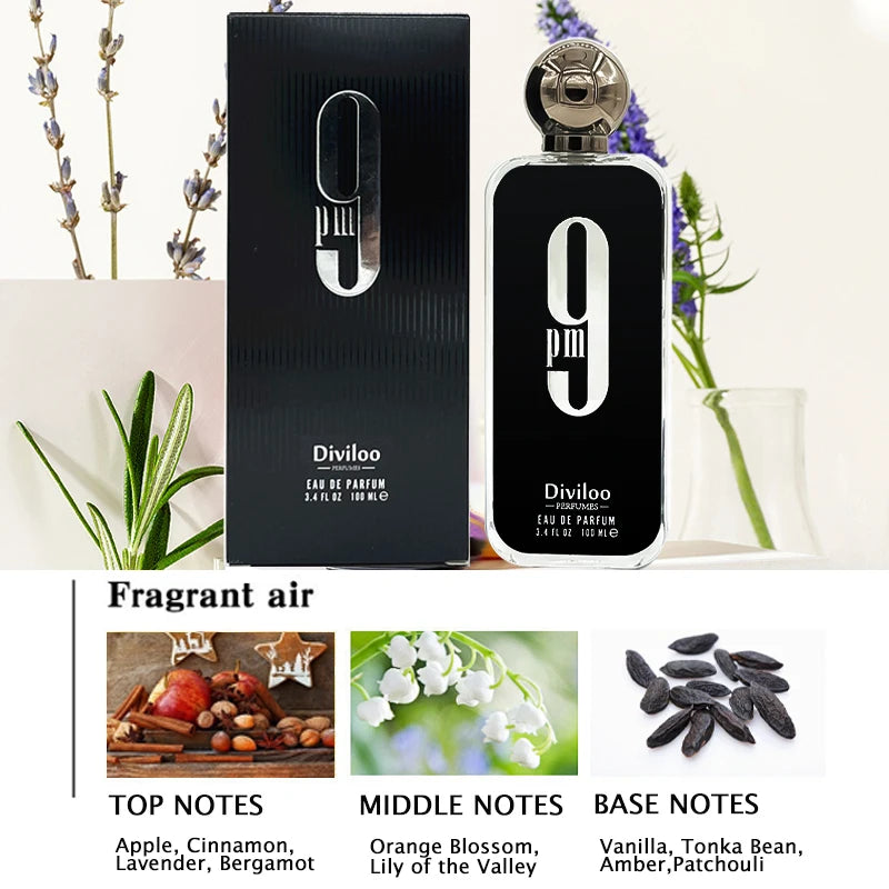 3.4 Fl.oz 100ML Original Arabes Perfume High Quality Men Cologne Women Body Spray Excellent Lasting Floral Fragrances Charm Gift