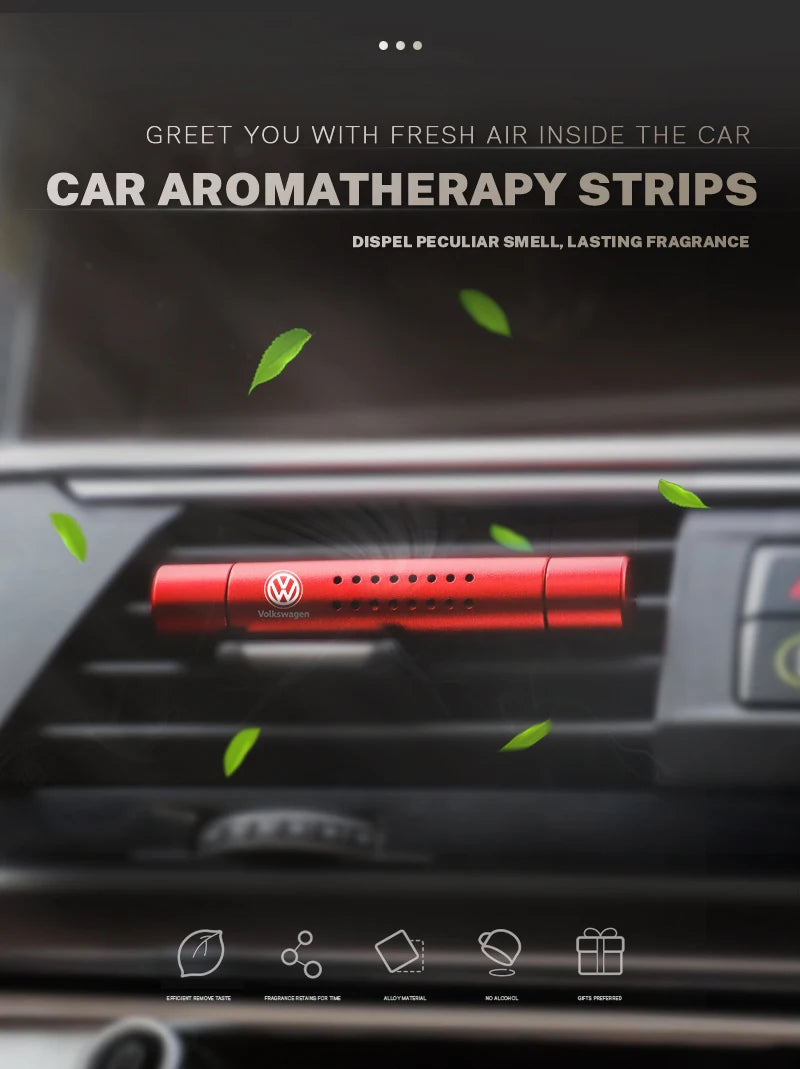 Car Interior Air Vent Perfume Clip Diffuser Aromatherapy Stick For VW GTI Polo Golf Passat Tiguan Arteon Touareg CC Taigo Caddy
