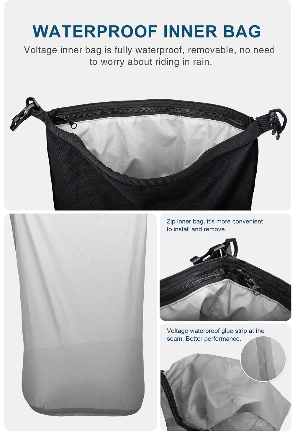 Motorbike Motorcycle Luggage Pack Multi-Function Waterproof Motocross Rear Seat Bag 10L 20L 30L Outdoor Riding Backpack
