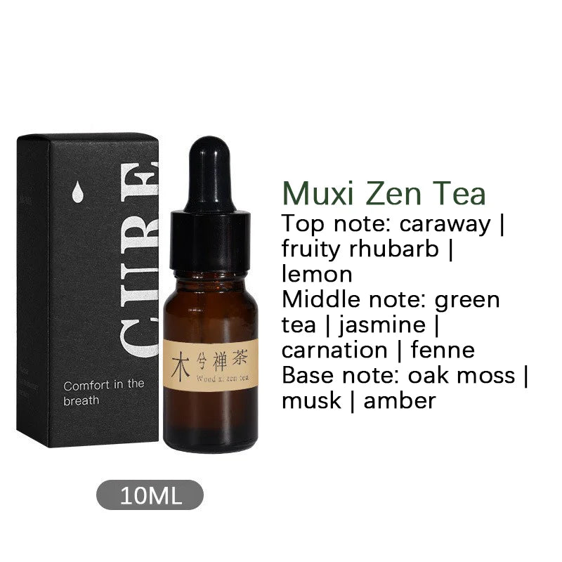 Fragrant Incense Natural Essential Oil Aromatherapy With Glass Dropper Black Walnut Wood Sticks Fragrance Car Air Freshener