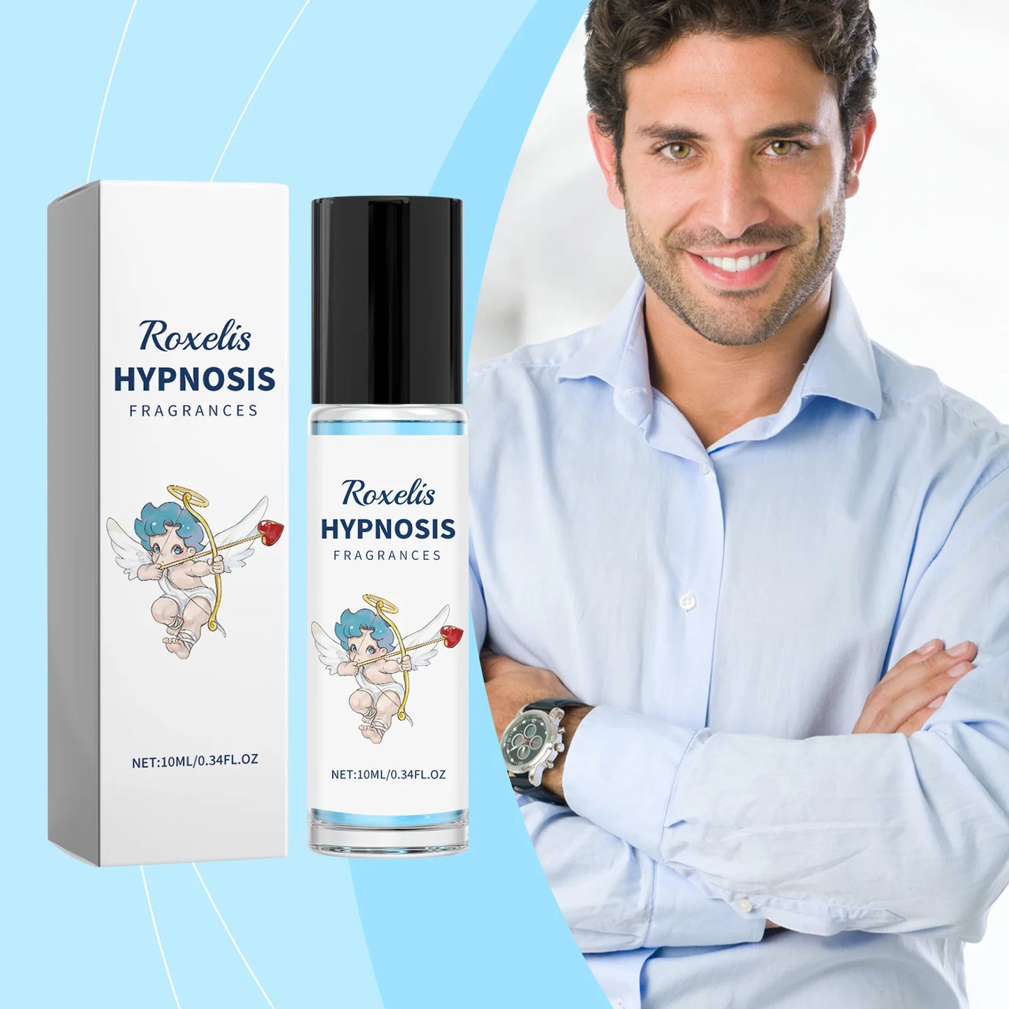 Roxelis Men's pheromone perfume fresh fragrance keep fragrance with you couple dating exudes charm men's niche perfume
