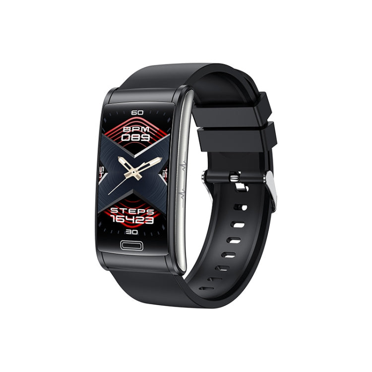 E600 1.47 inch Color Screen Smart Watch Silicone Strap Support Heart Rate Monitoring / Blood Pressure Monitoring