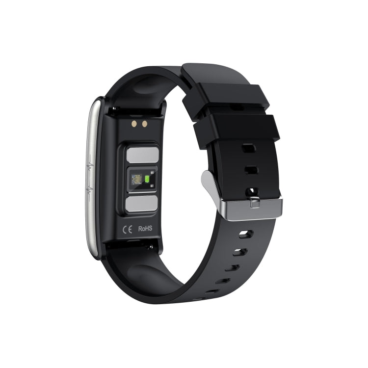 E600 1.47 inch Color Screen Smart Watch Silicone Strap Support Heart Rate Monitoring / Blood Pressure Monitoring