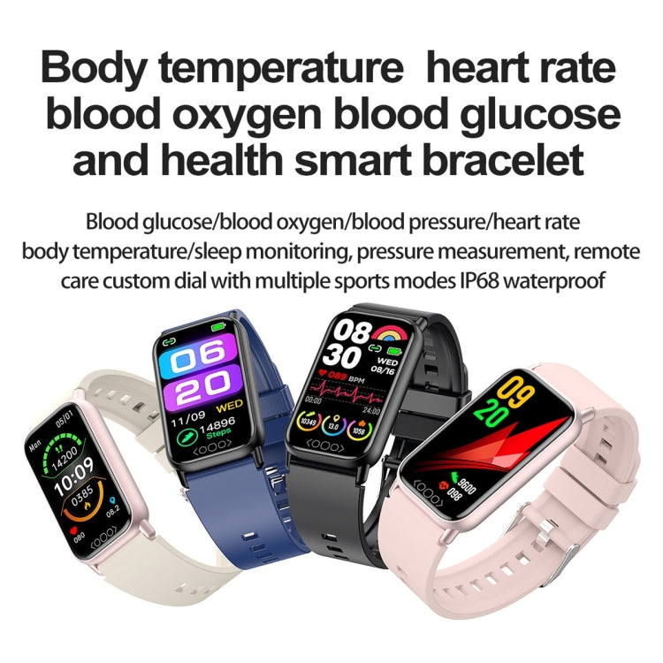 TK72 1.47 inch Color Screen Smart Watch, Support Heart Rate / Blood Pressure / Blood Oxygen / Blood Sugar Monitoring