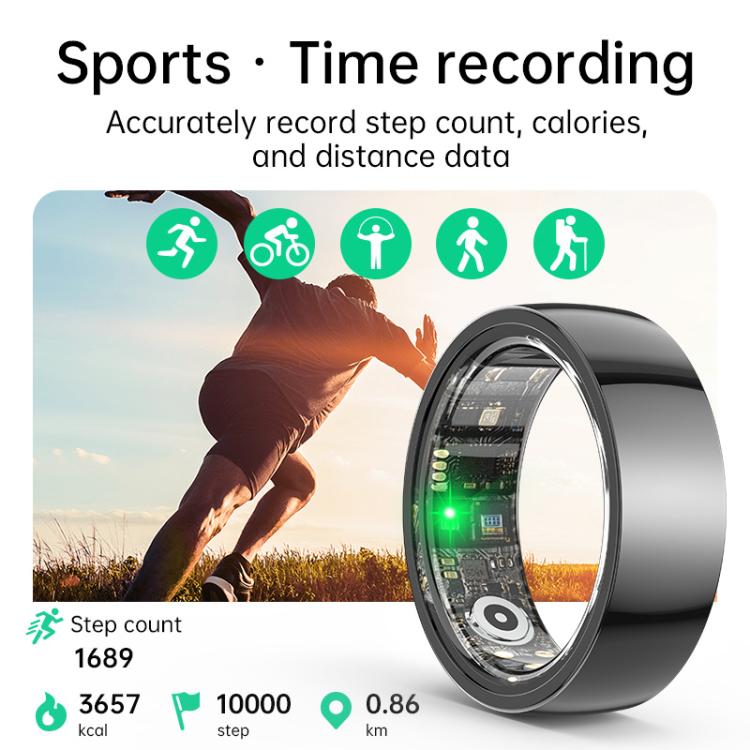 R1000 SIZE 12 Smart Ring, Support Heart Rate / Blood Oxygen / Sleep / Multiple Sports Modes