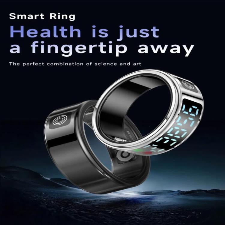 SR08 SIZE 8 Smart Ring, Support Hand Gestures Control / Health Monitoring / Multiple Sports Modes