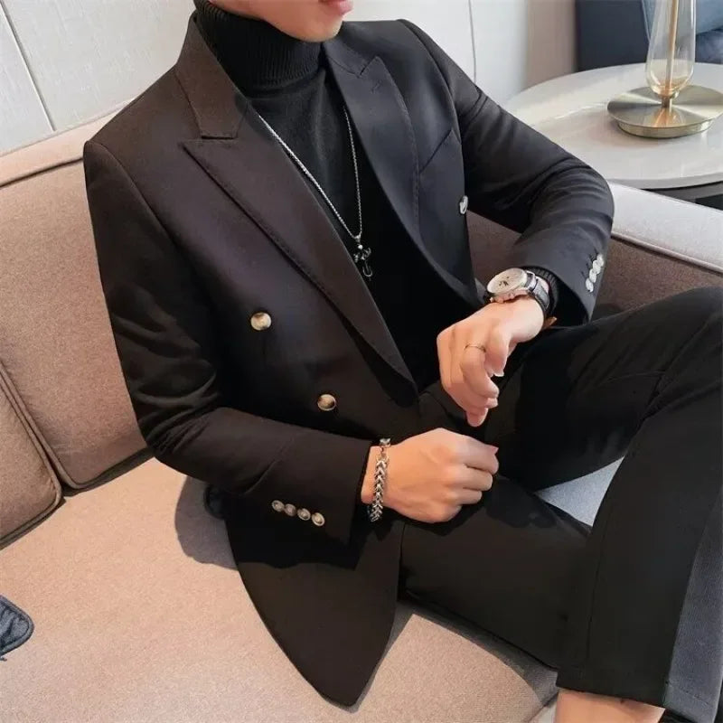 Spring Autumn Men's Jackets Solid Color Trend 2024 Male Coats Original Brands Y2k Luxury Designer Joker Clothing Fashion Cold