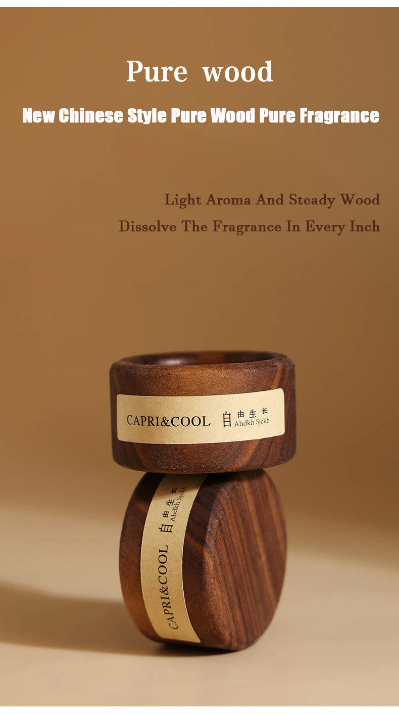 Fragrant Incense Natural Essential Oil Aromatherapy With Glass Dropper Black Walnut Wood Sticks Fragrance Car Air Freshener