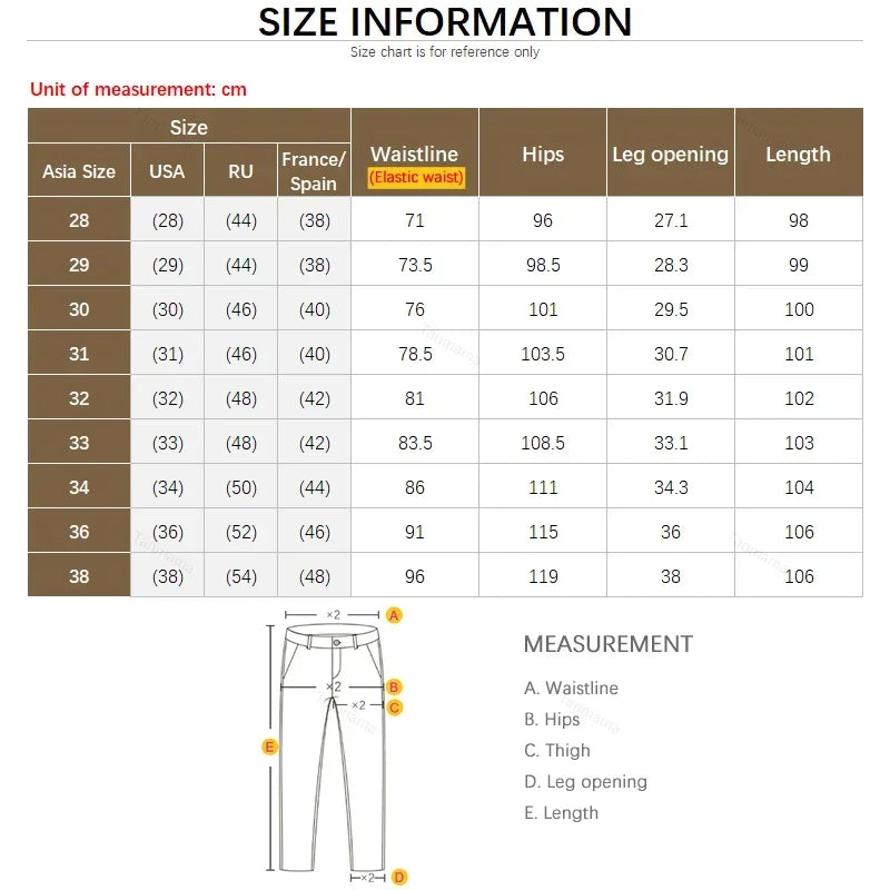 Ultra-thin Elastic Men's Casual Trousers Summer Quick-drying Ice Silk Slim Straight Business Solid Color Trousers Black Gray
