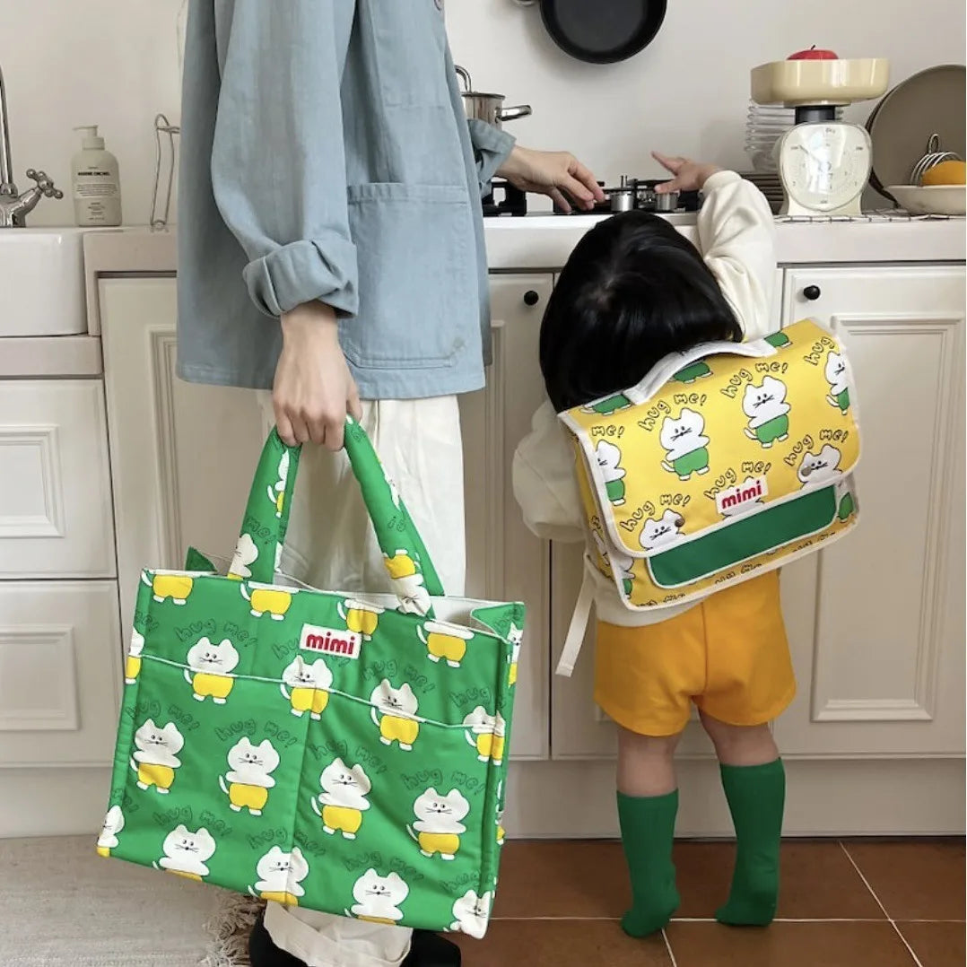Multi-functional Large-capacity Shoulder Bag Cute Baby Walking Mother and Baby Bag Light Going Out Mommy Bag Baby Supplies Bag