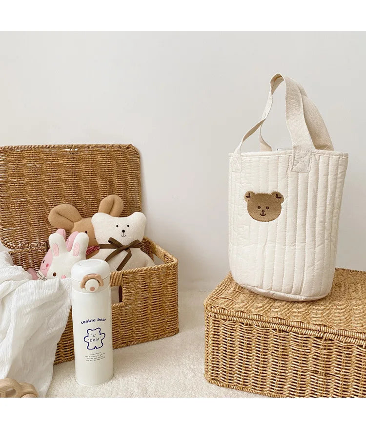 Baby Diaper Nappy Bag Quilted Stroller Bag for Mommy Portable Pram Handbags Mom Baby Item Organizer