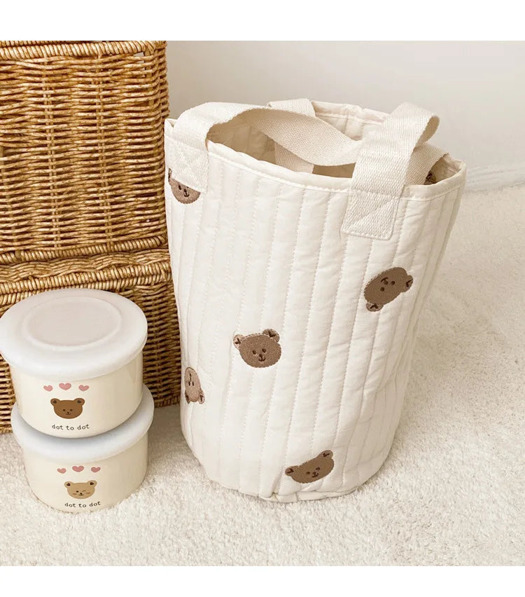 Baby Diaper Nappy Bag Quilted Stroller Bag for Mommy Portable Pram Handbags Mom Baby Item Organizer