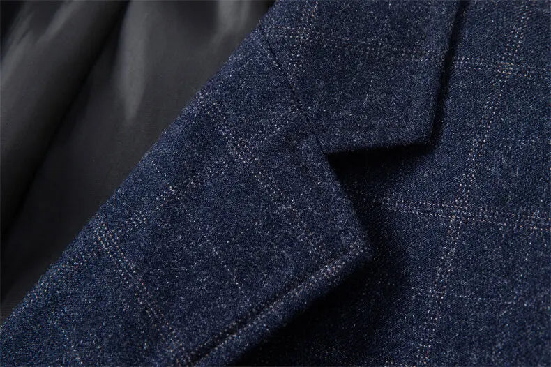 Men's Business Suit 2025 Fashionable Handsome Loose Fit Middle-Aged Father's Coat Casual Elegant Style for Mature Gentlemen